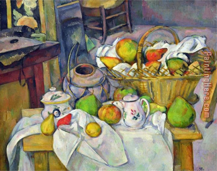 Paul Cezanne Still Life with Basket 1888 90